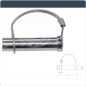 Preview: Steckbolzen / Scharnierbolzen / Federbügel / Scharnierstift 16 mm x 70 mm mit Sicherungsbügel für PKW Anhänger - ST10-T3405121