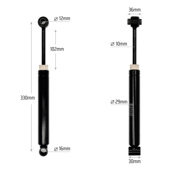 Auflaufdämpfer passend für ALKO 251VB/251S/251G