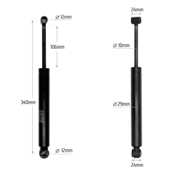 Auflaufdämpfer passend für BPW ZAF 2.8-2 / 3.0-3 -  664915 0237228000 4018351 539621DH 3232273 66491 7382282 7591RZ 90269D 4046577702639