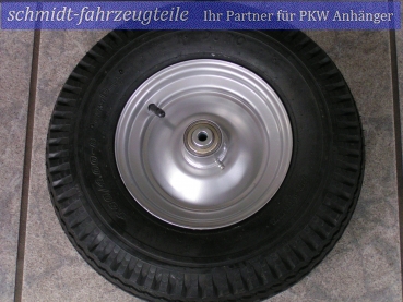 DDR Anhänger Ersatzteil DA100121 Ersatzrad / Steckachse mit Felge 2.50 x 8 + Reifen 4.00/4.80 - 8 für HP300 - Modelle 599035 1530081 1212387560 3235547 3235993