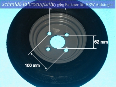 2 x Ersatzrad 4.00-8 / 4.80 - 8 6PR 70M