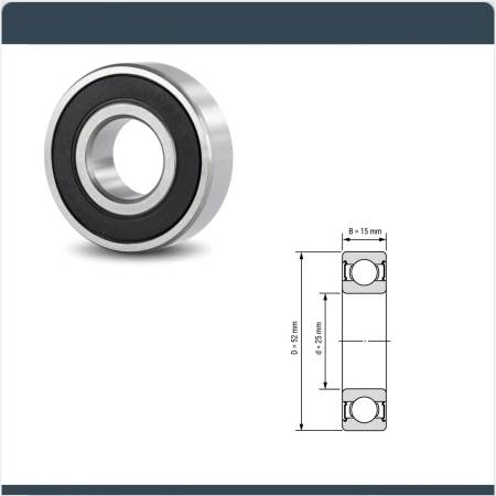 PKW Anhänger Ersatzteil AV10-005470G Rillenkugellager / Radlager 6205 2RS 005470G 11188 32 354 50 3235450 6205 6205Z 6205RS RALA625