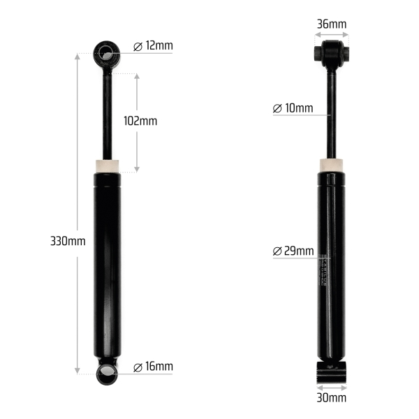 Auflaufdämpfer passend für ALKO 251VB/251S/251G