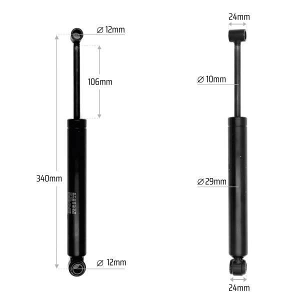Auflaufdämpfer passend für BPW ZAF 2.8-2 / 3.0-3 -  664915 0237228000 4018351 539621DH 3232273 66491 7382282 7591RZ 90269D 4046577702639