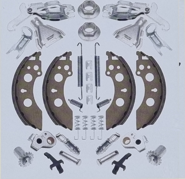 Bremsbackenset 200 x 50 passend für Alko 1213886 und 1213889 Radbremse Typ 2050 / 2051 - NB10-11001321 2555598 2555597 1213886 1213889 252050 80596 384294 11001321 10027585