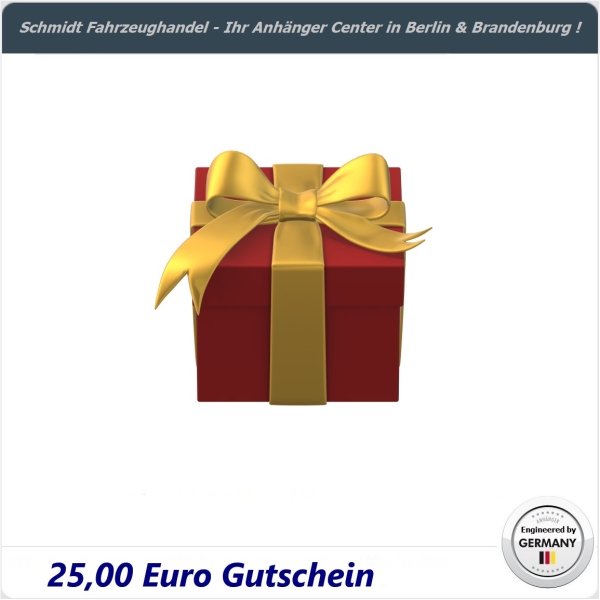 25,- Euro Gutschein