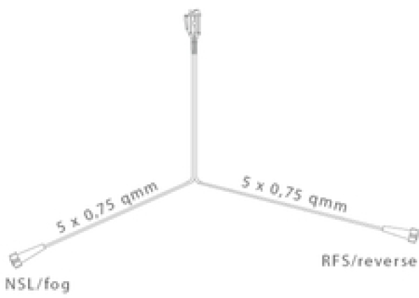 Aspöck Kabelsatz 5 m 13 - polig für PKW Anhänger mit Multipoint Beleuchtung