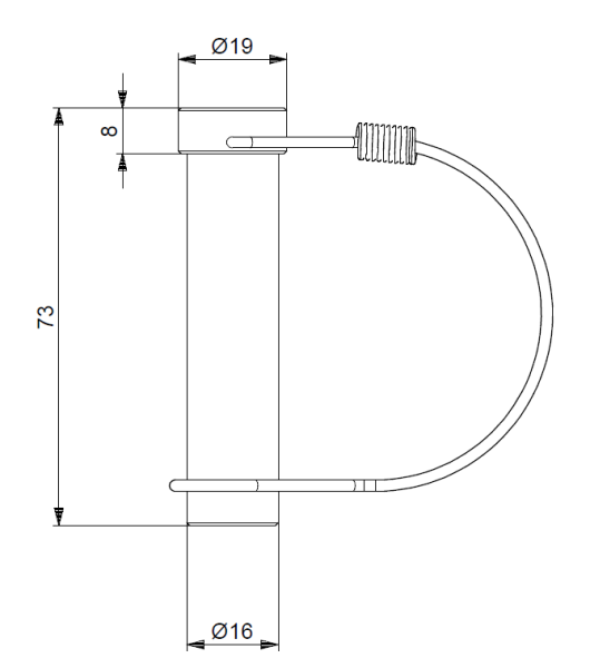 Steckbolzen / Scharnierbolzen 16x70 mm