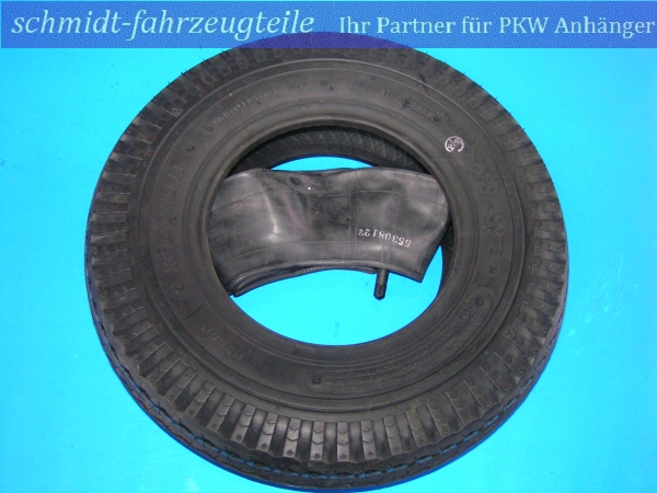 Schlauch 4.80/4.00-8 TK 335 kg Anhängerreifen DDR-HP Anhänger 2 x SET Reifen 