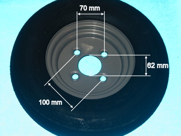 2 x Ersatzrad 4.00-8 / 4.80 - 8 6PR 70M