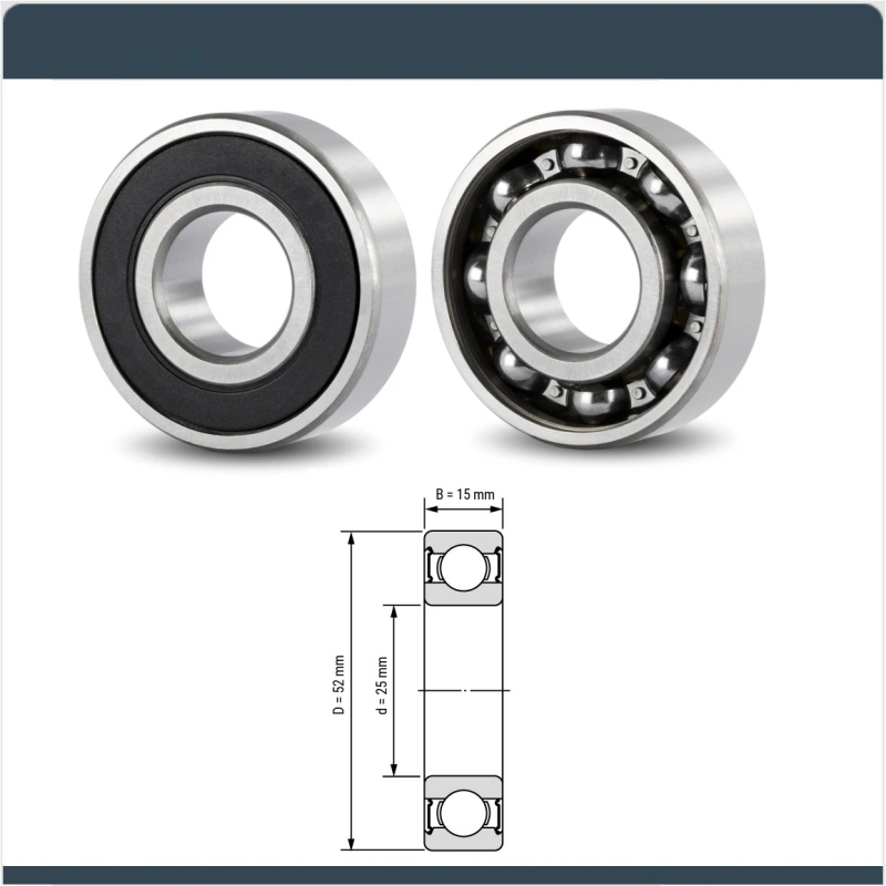PKW Anhänger Ersatzteil NB10-11027227 Rillenkugellager / Radlager 6205 RS  6205Z 6205RS