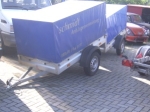 Mietanhänger / 750 kg Planenanhänger 2,01x1,07x1,15 m 1-achser ungebremst mieten - leihen