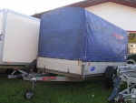 Mietanhänger / 1300 kg Planenanhänger 3,01x1,50x1,50 m 1-achser gebremst mieten - leihen