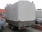 Mietanhänger / 2000 kg Planenanhänger 3,65x1,78x1,80 m 2-achser gebremst mieten - leihen