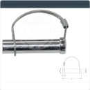 Steckbolzen / Scharnierbolzen / Federbügel / Scharnierstift 16 mm x 70 mm mit Sicherungsbügel für PKW Anhänger - ST10-T3405121