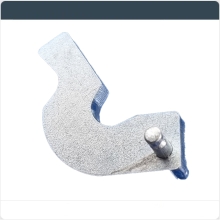 Rückmatikhebel Rückmatiknacken DA100101 für DDR Anhänger Wohnwagen mit mechanischer Radbremse RM325 RM500 Vergleichsnummern: 3235569 005000143 74740235