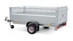 Mietanhänger Pritsche mit Gitteraufbau 2,51x1,25x0,66 m offen 750 kg günstig mieten