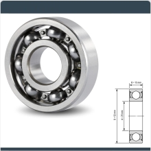 PKW Anhänger Ersatzteil AV10-005470 Rillenkugellager / Radlager 6205 700951 3235433 6205 005470 4063819017603