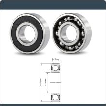 PKW Anhänger Ersatzteil NB10-11027227 Rillenkugellager / Radlager 6205 RS  6205Z 6205RS